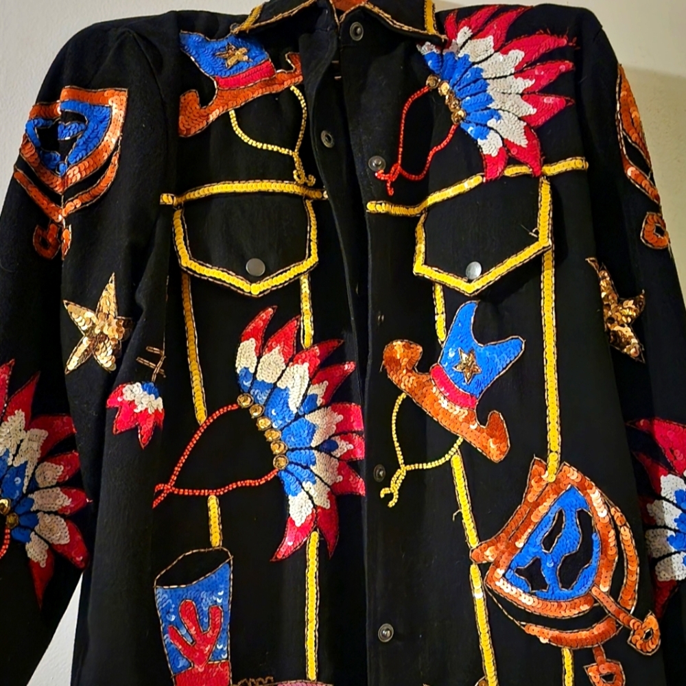 Modi Denim Embroidered Western Jacket